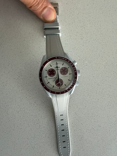 Customer photo review of Rubber Strap for Omega X Swatch MoonSwatch Mission to Pluto