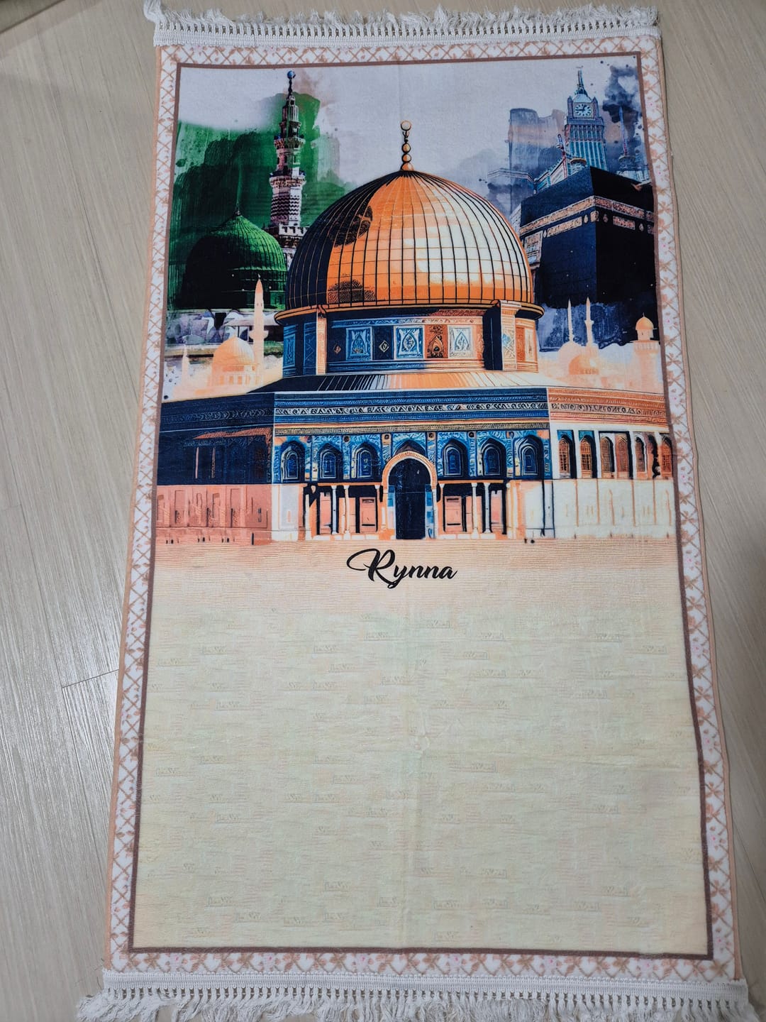 Customer photo review of Al-Haramain & Al-Aqsa  Padded Prayer Mat