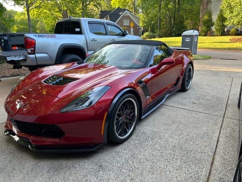 Customer photo review of CUSTOM DEEP DISH FORGED 2-PIECE BLACK WHEELS: RV-T081