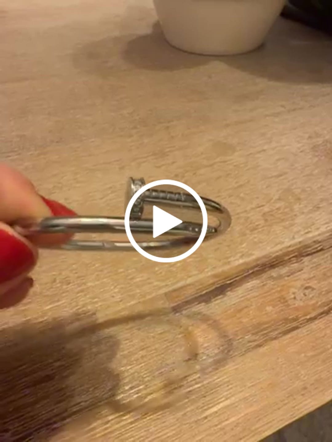 Customer video review of Bracciale Chiodo con Zirconi – Oro Giallo o Oro Bianco