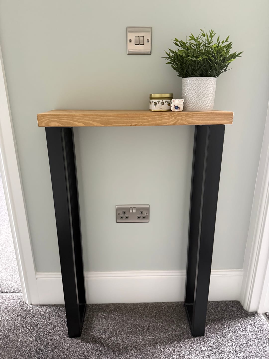 Customer photo review of Rustic Console Table  | 20cm Depth
