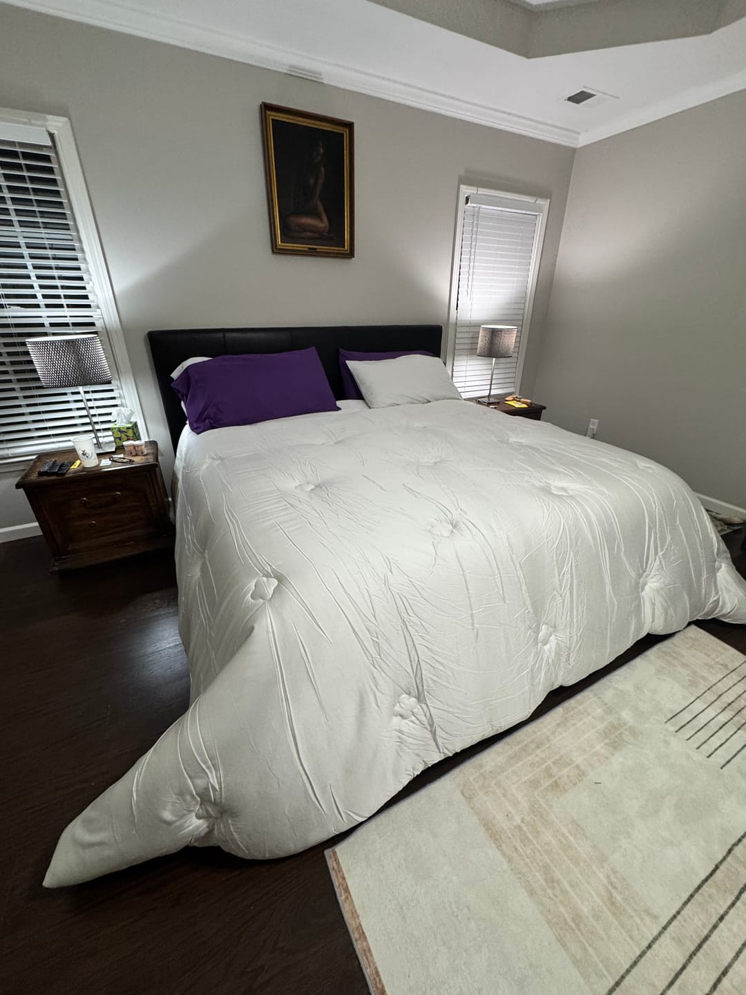 Customer photo review of The FLORÉ Over-Sized Eucalyptus Summer Comforter Set