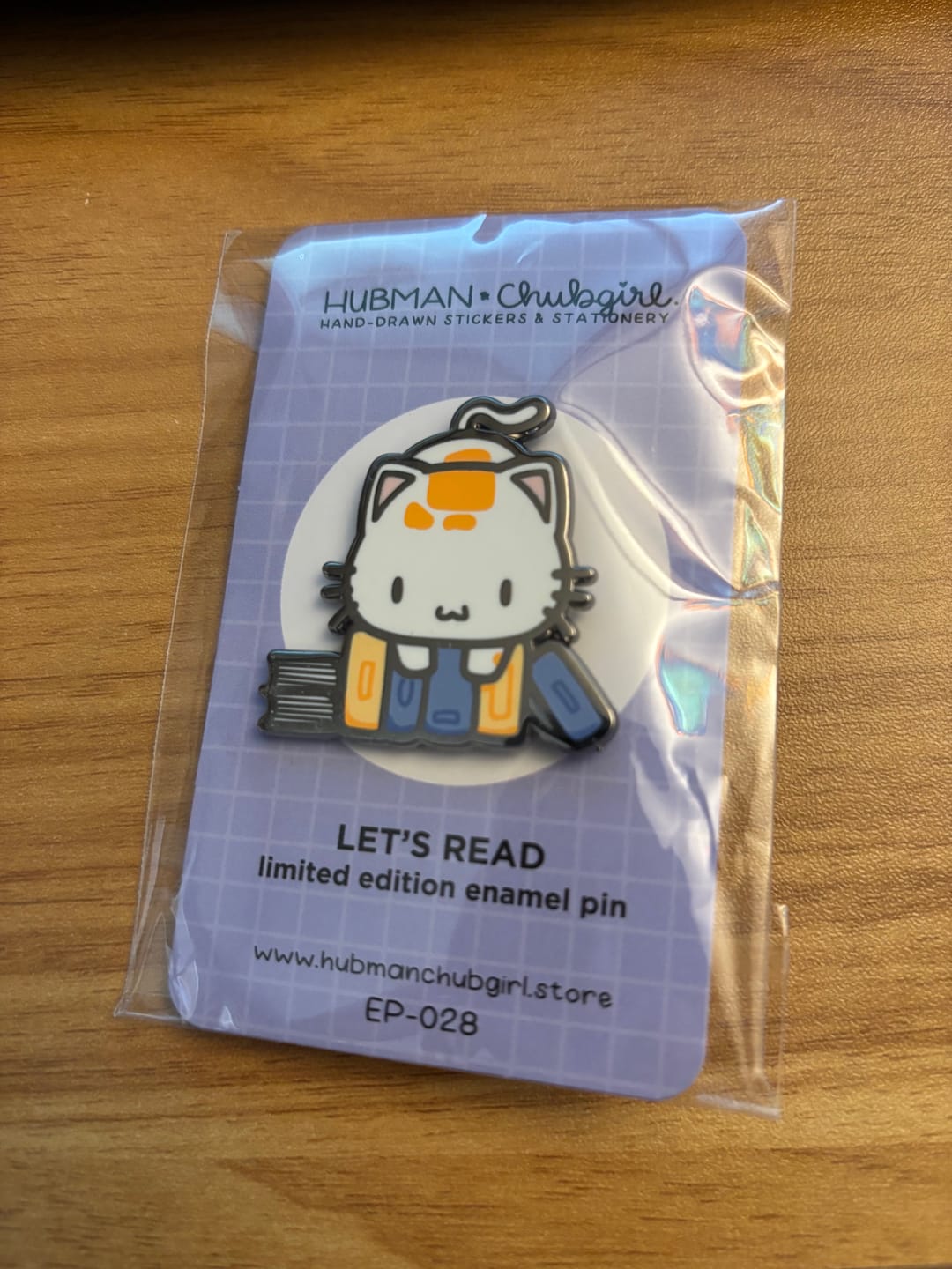 Customer photo review of Let's Read Pin