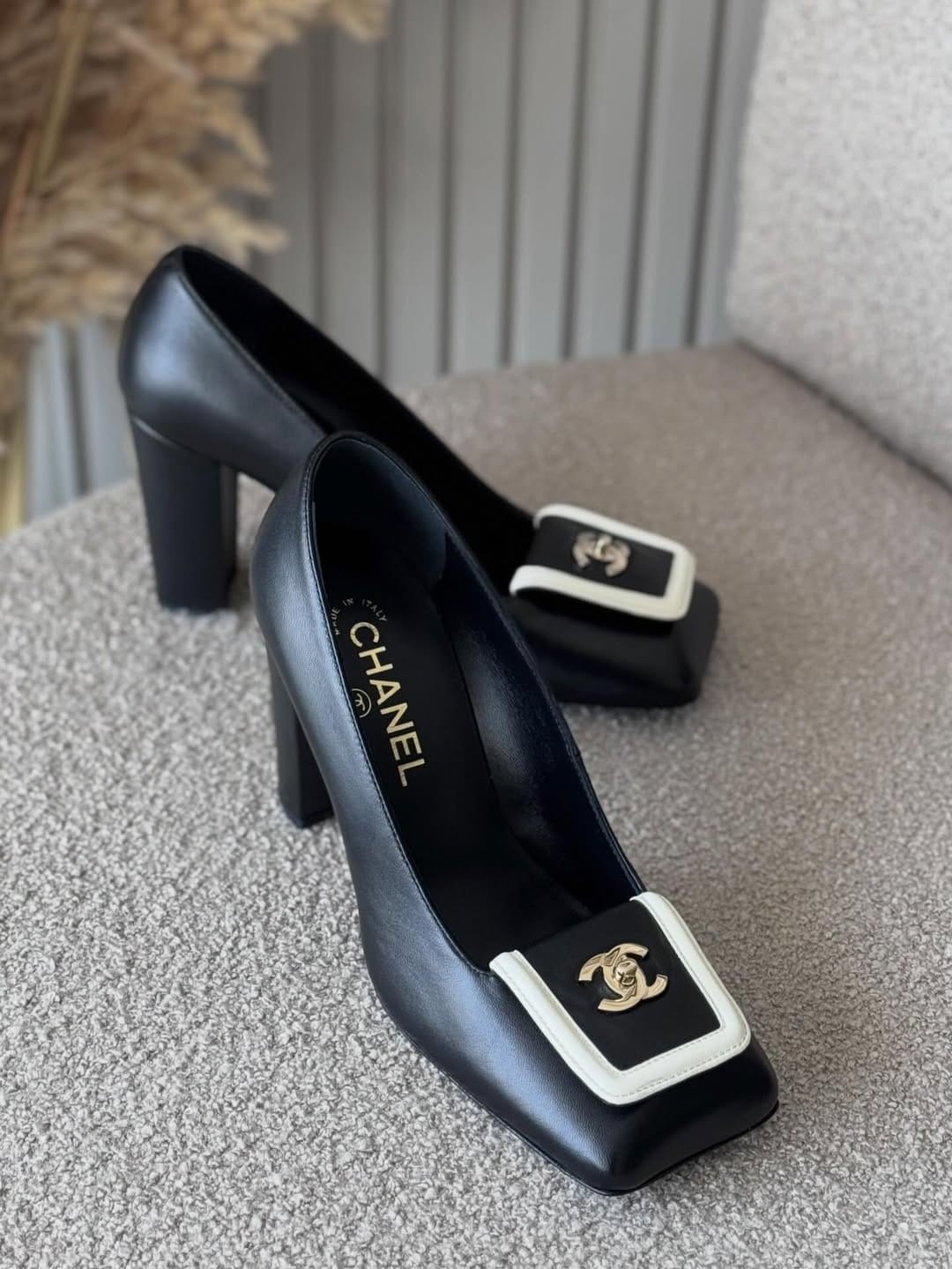 Customer photo review of Chanel 2026 Pump Black Lambskin 653536