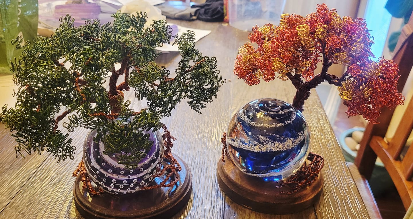 Customer photo review of Autumn Sunshine Tree Of Life Sparkle Orb
