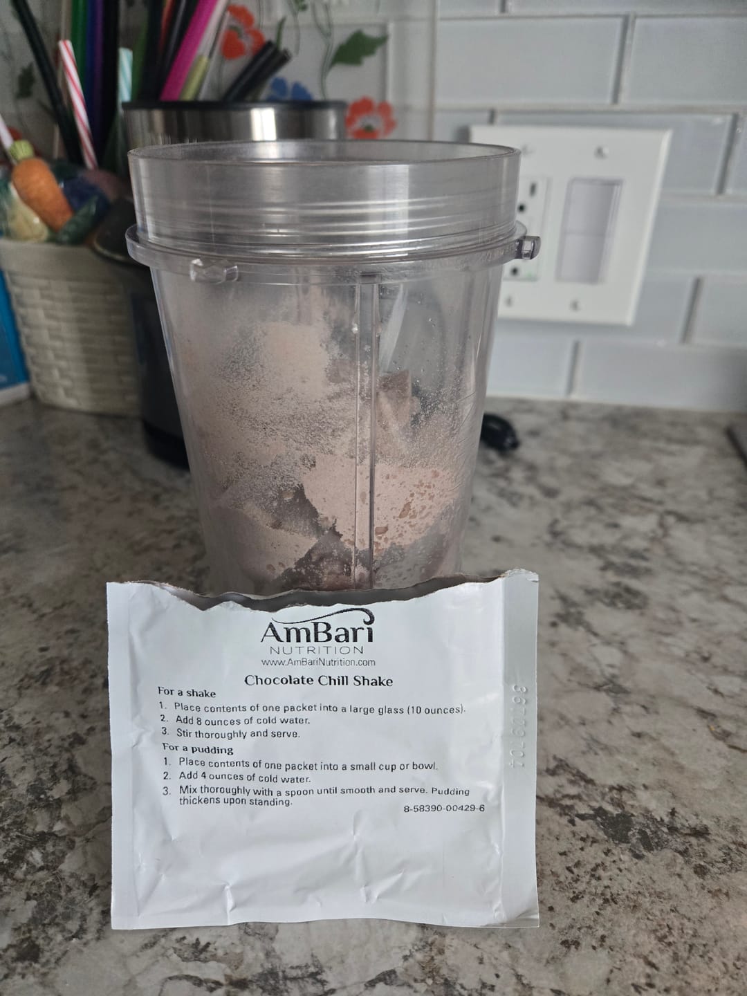 Customer photo review of Chocolate Chill Mint Shake