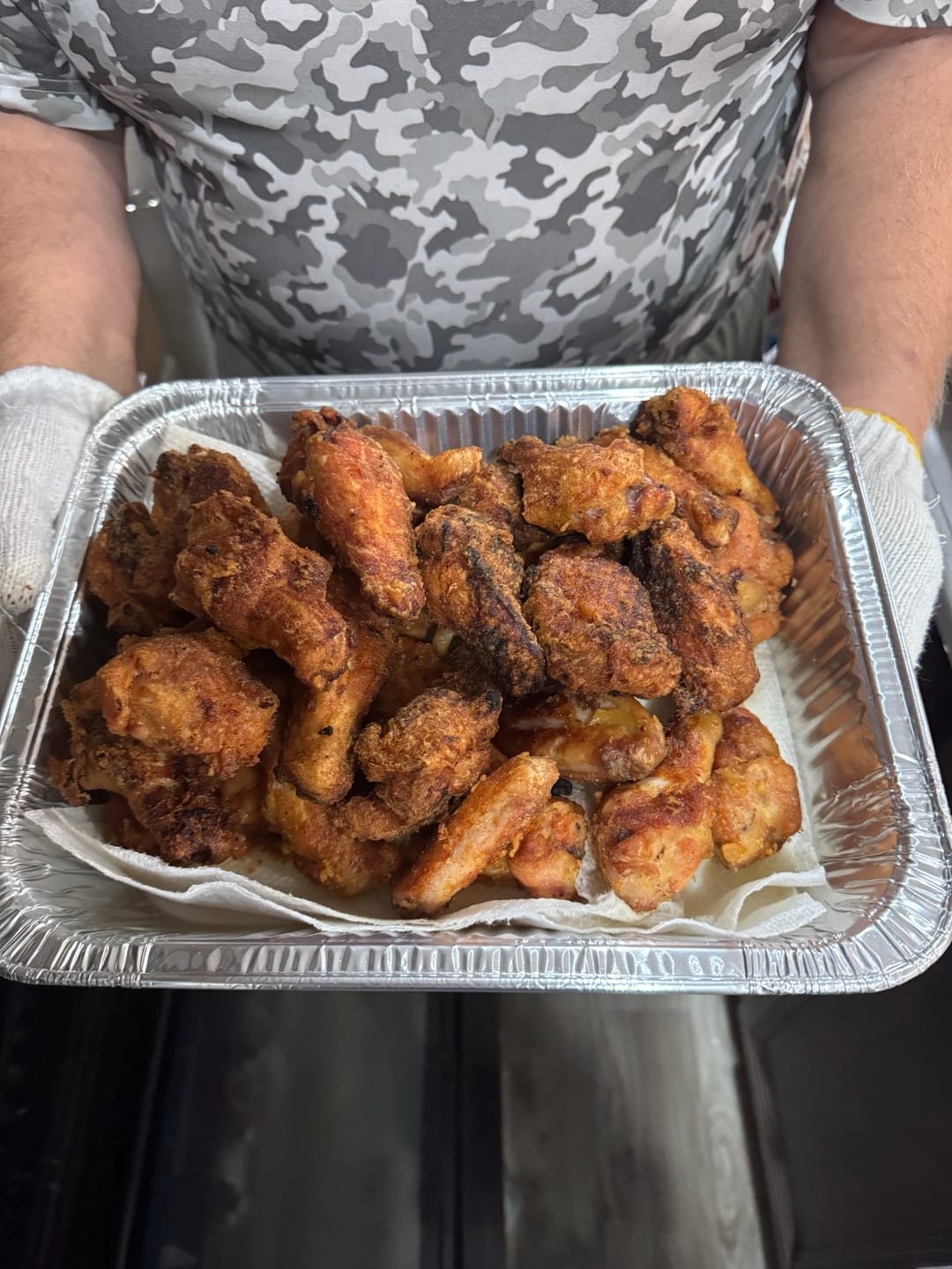 Customer photo review of Wing Night: Smoked & Fried Wing Kit