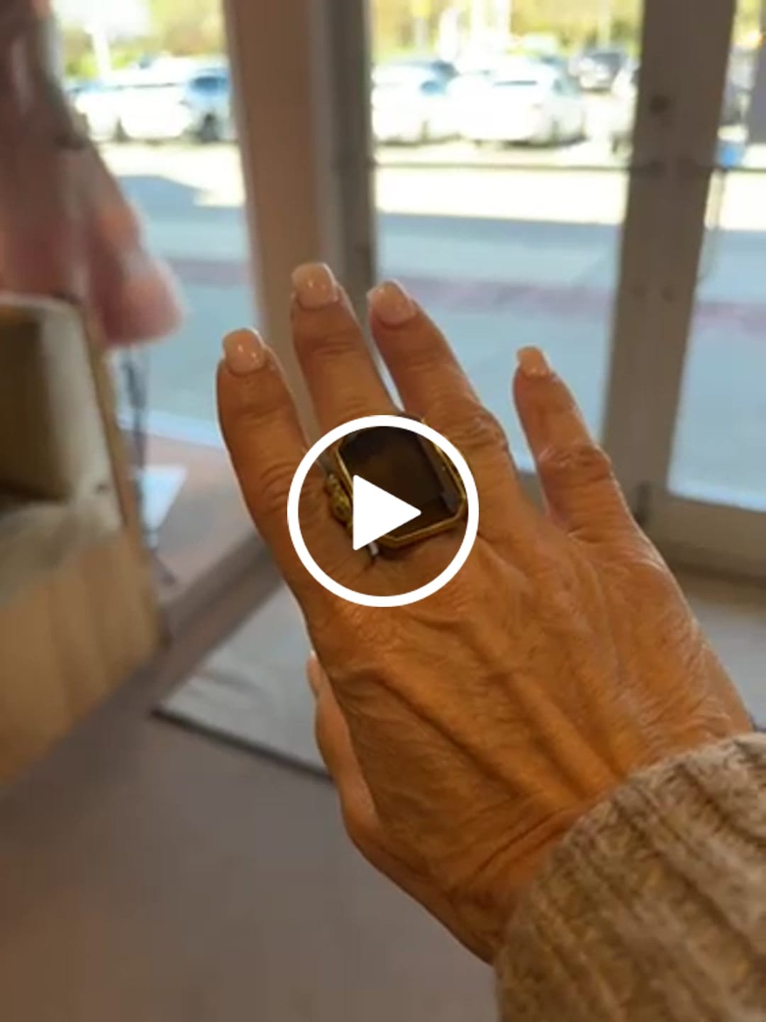 Customer video review of Marique French Vintage Crystal Ring
