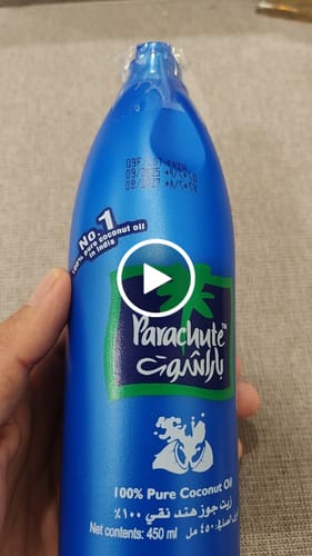 Customer video review of Parachute Oil 450ml 100% Pure Coconut Blue