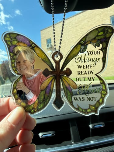Customer photo review of I Am Always With You - Personalized Acrylic Car Hanger CO25