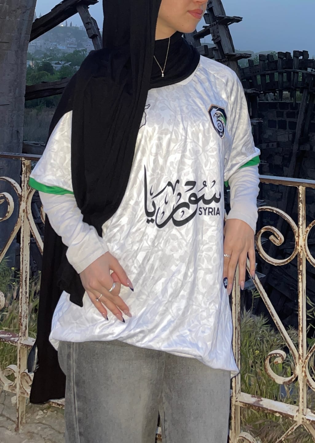 Customer photo review of Syria Jersey - Jasmine White