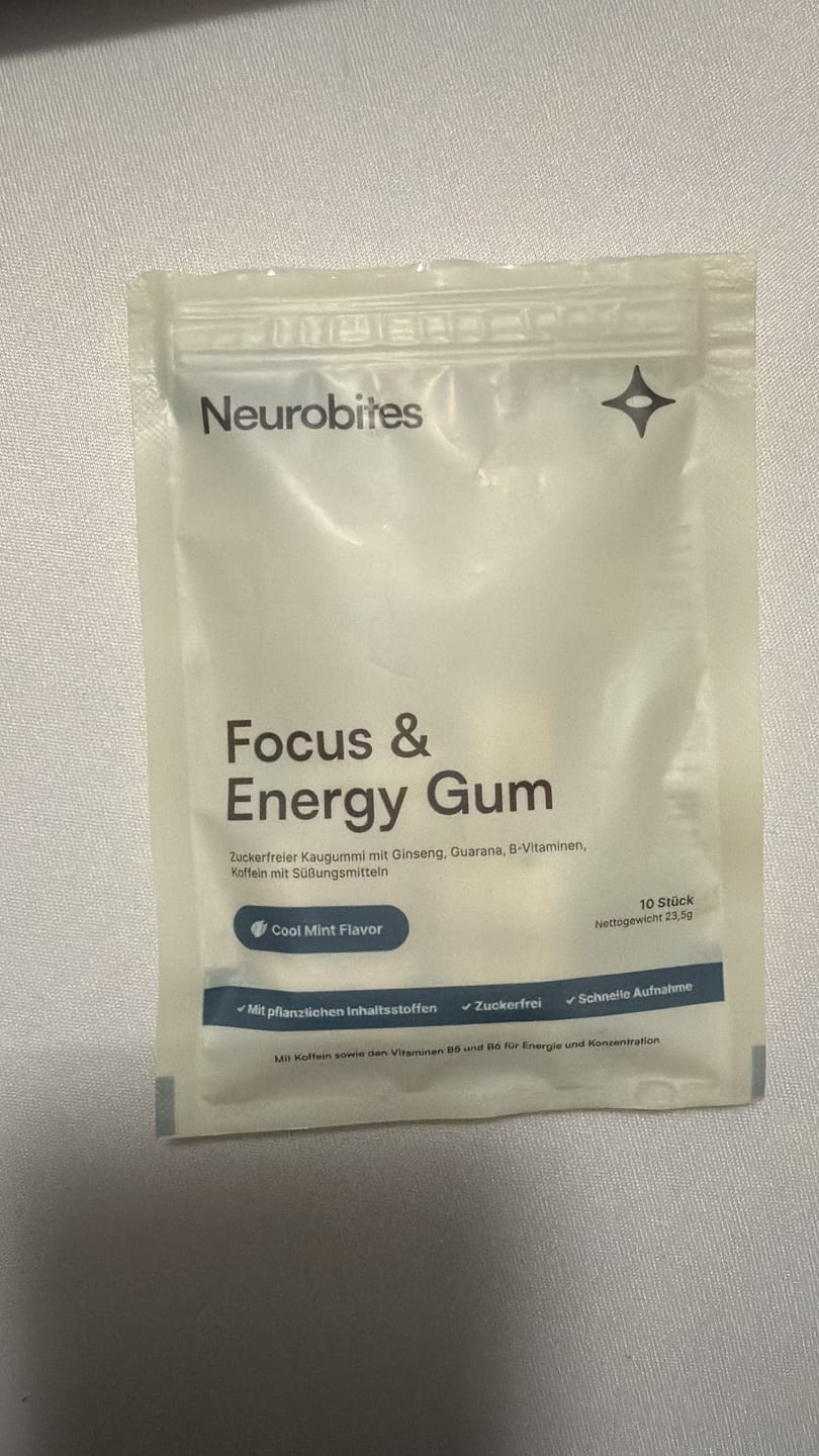 Customer photo review of Neurobites® Focus & Energy Supplement (Performance-Starterpaket)
