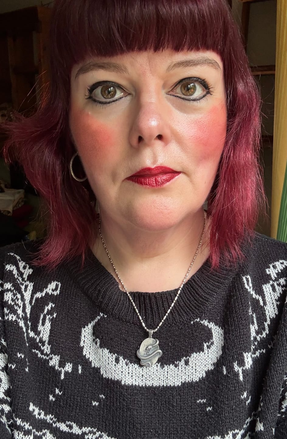 Customer photo review of Silver Snake Amulet ( Limited Edition )