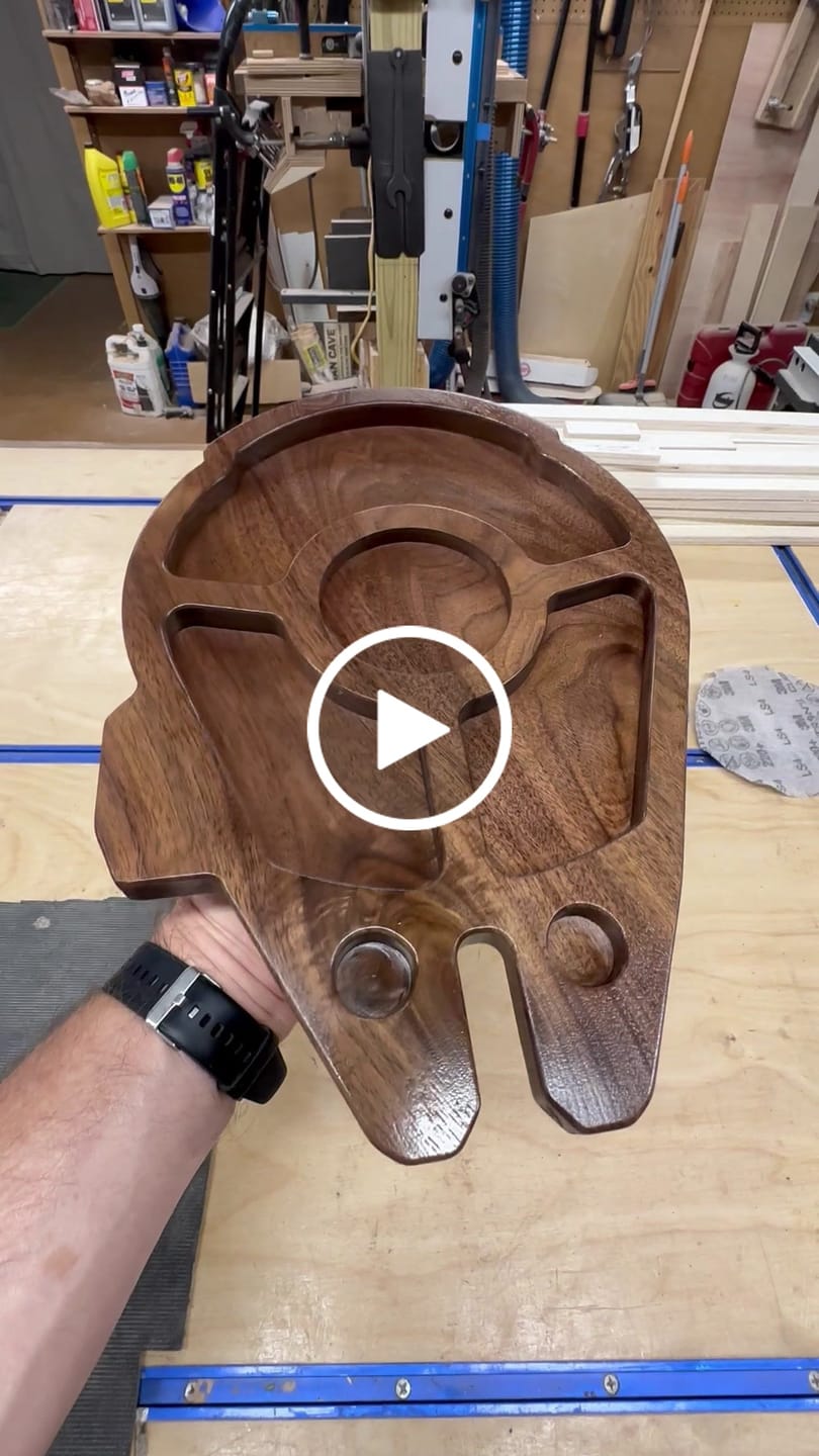 Customer video review of 14.0x9.8" Falcon Spaceship Tray 22 Acrylic Router Template