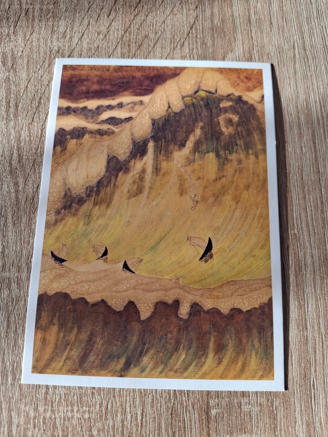 Customer photo review of M. K. Čiurlionio atvirukas: meninis atvirukas „Jūros sonata“ su citata