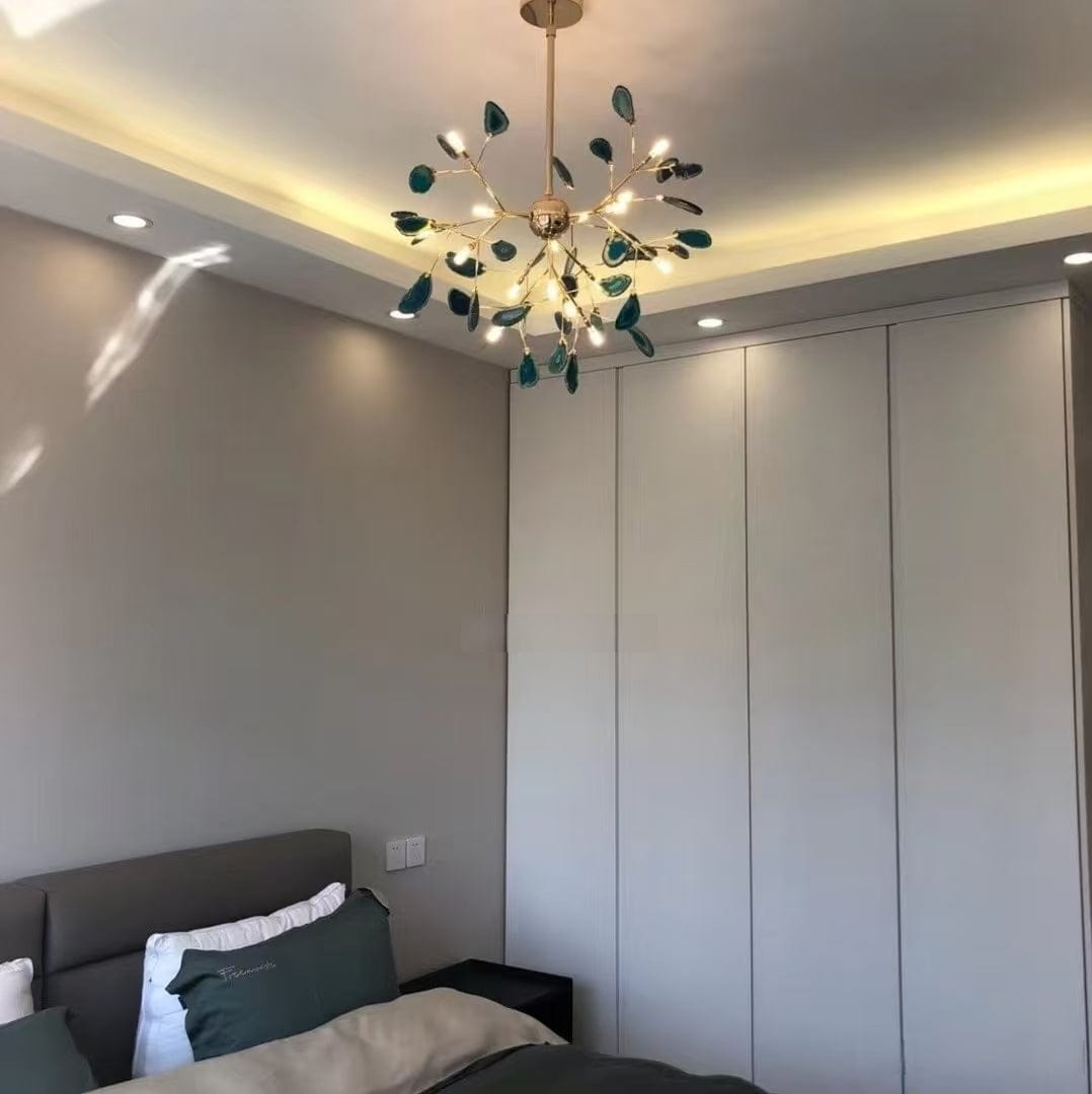 Customer photo review of Heracleum Colorful Agate Branch Chandelier