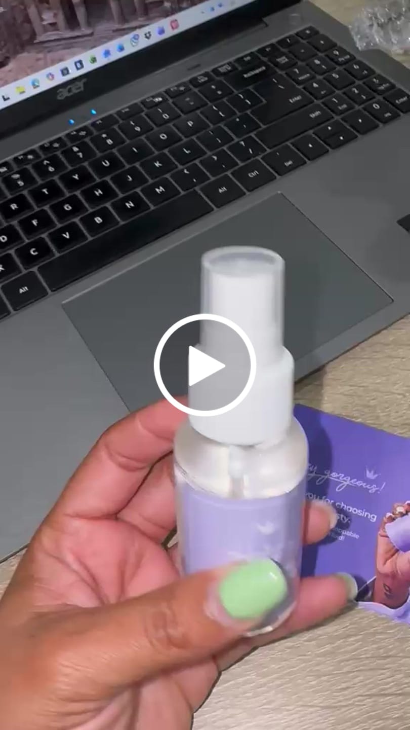 Customer video review of Lace Wig Glue Remover Spray
