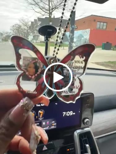 Customer video review of I Am Always With You - Personalized Custom Car Plastic Hanging Ornament CO25