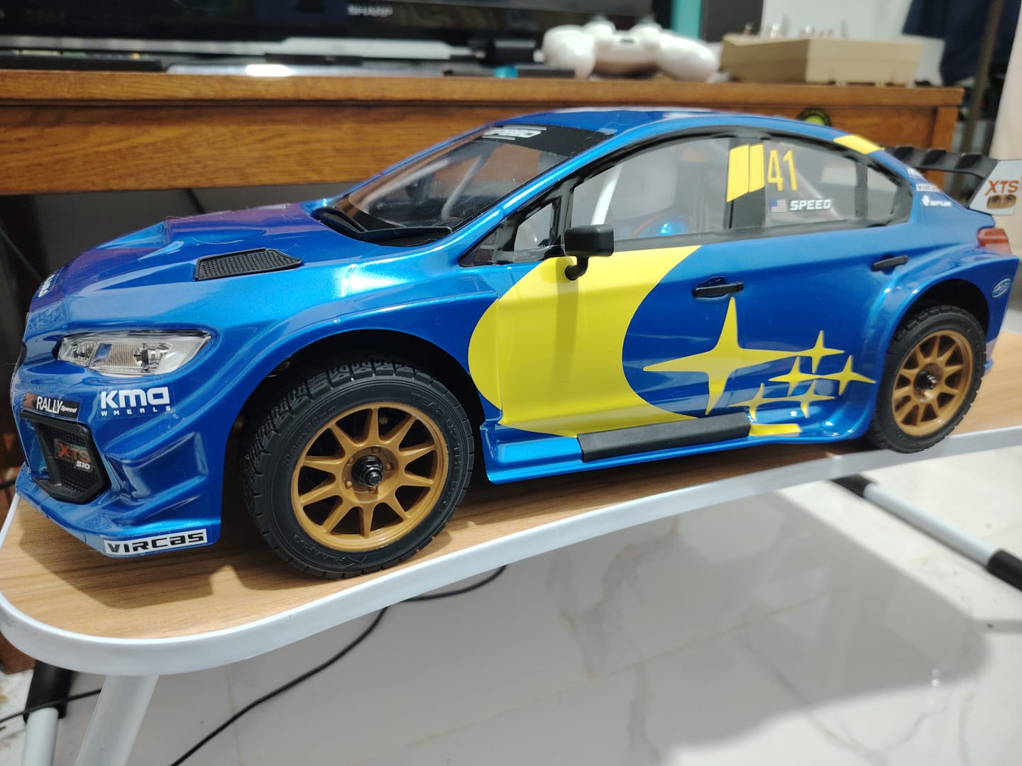 Customer photo review of Rlaarlo 1/10 Scale RTR 4WD Carbon Fiber Brushless RC Rally Car | XTS-S10