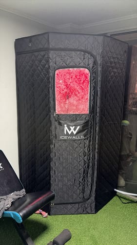 Customer photo review of Sauna Portátil 2.0 + Tina de Hielo Plus