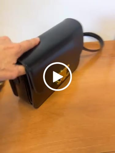 Customer video review of CLASSIQUE TRIOMPHE 22 BLACK CALFSKIN GOLD HARDWARE