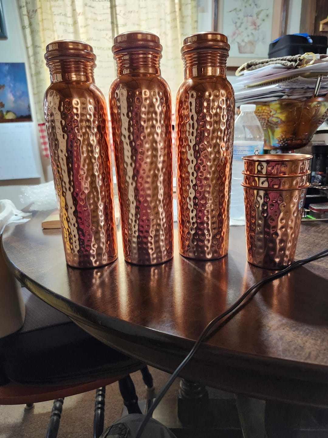 Customer photo review of Himalayan Ayurvedic Pure Copper Bottle