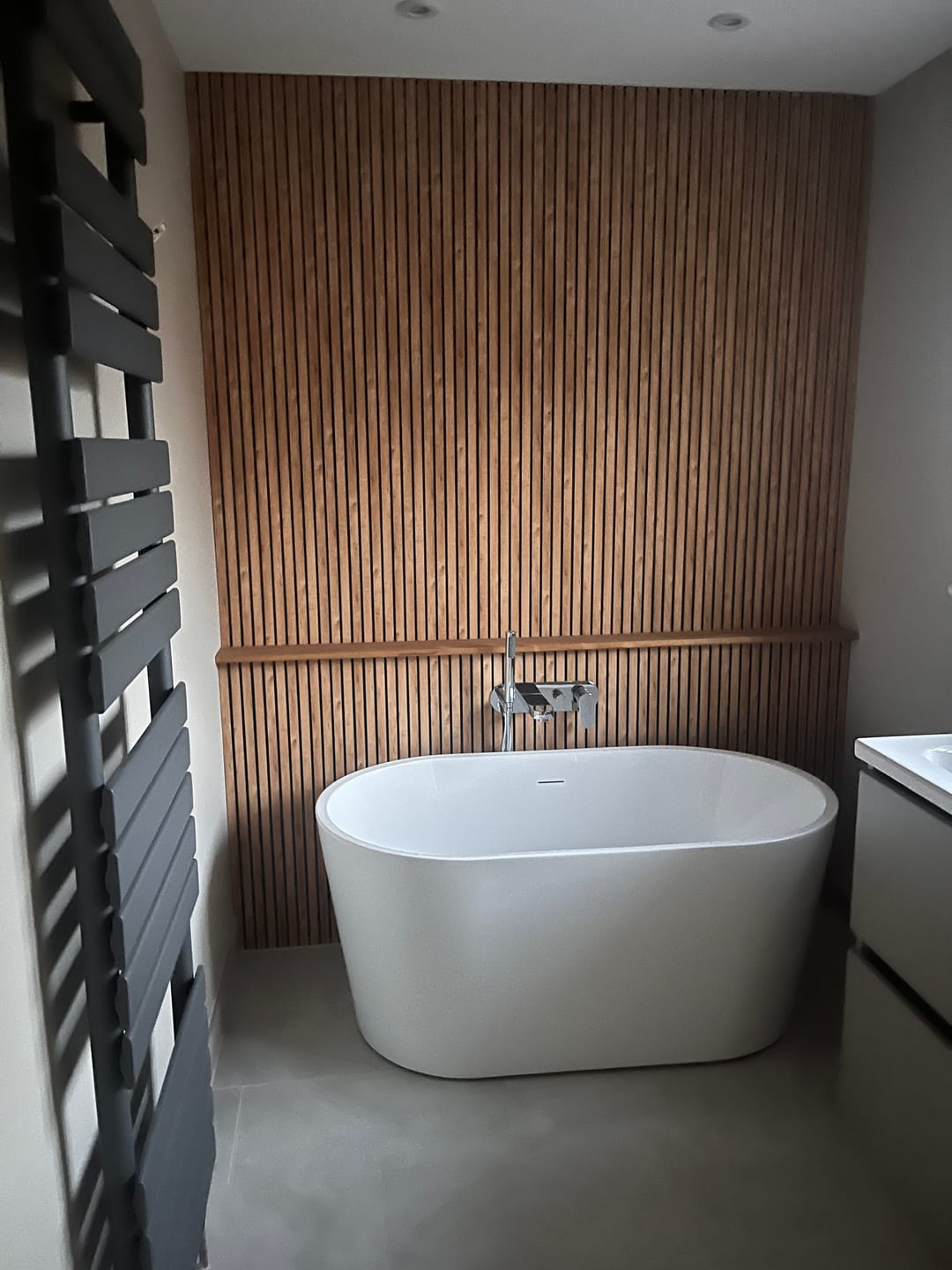 Customer photo review of AquaGuard Slat Wall Panel Samples