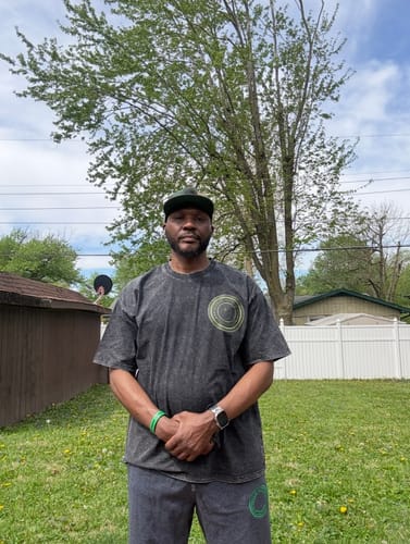 Customer photo review of TRUST GOD Vintage Wash Tee