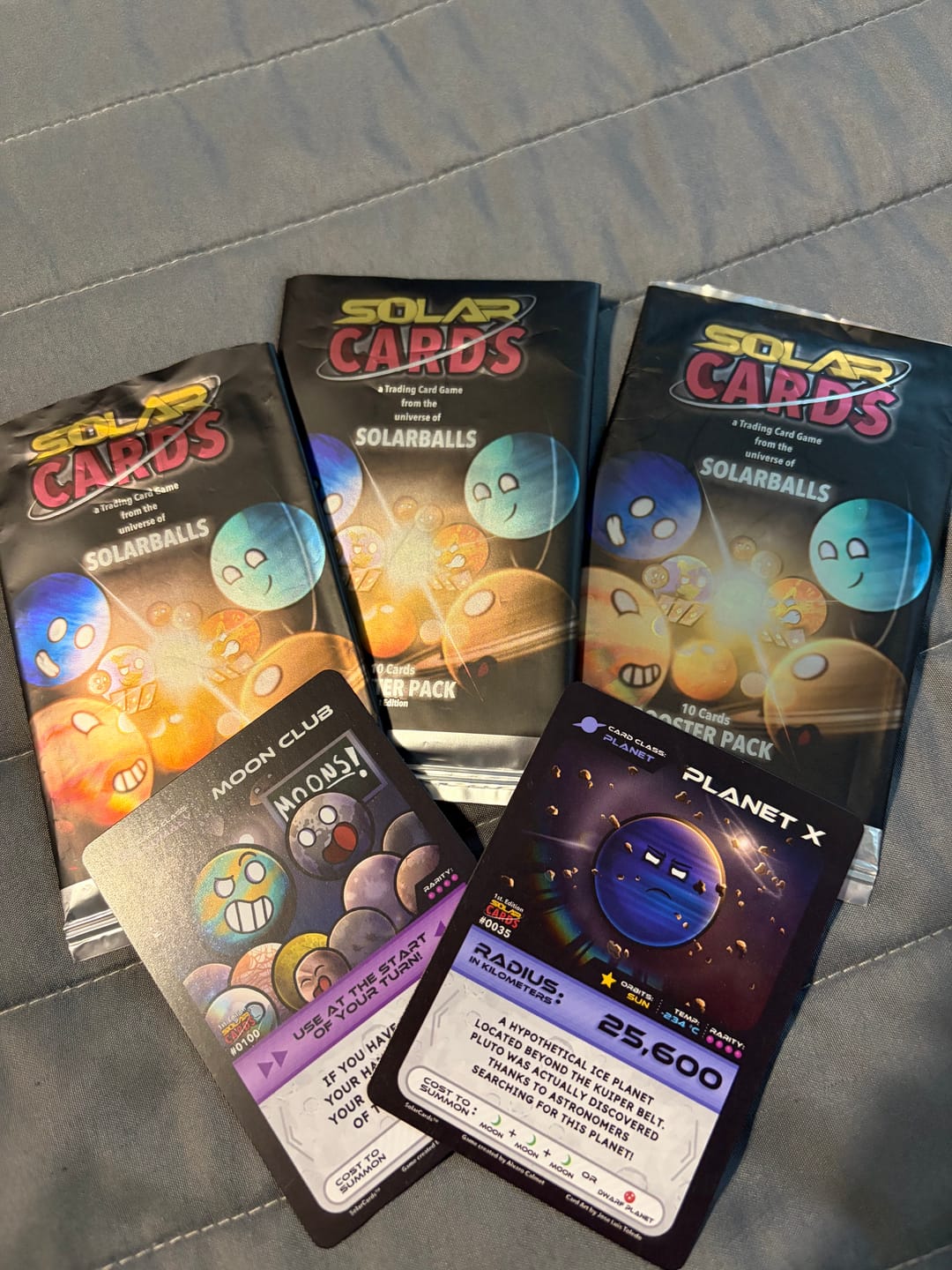 Customer photo review of SolarCards Booster Pack 🚀