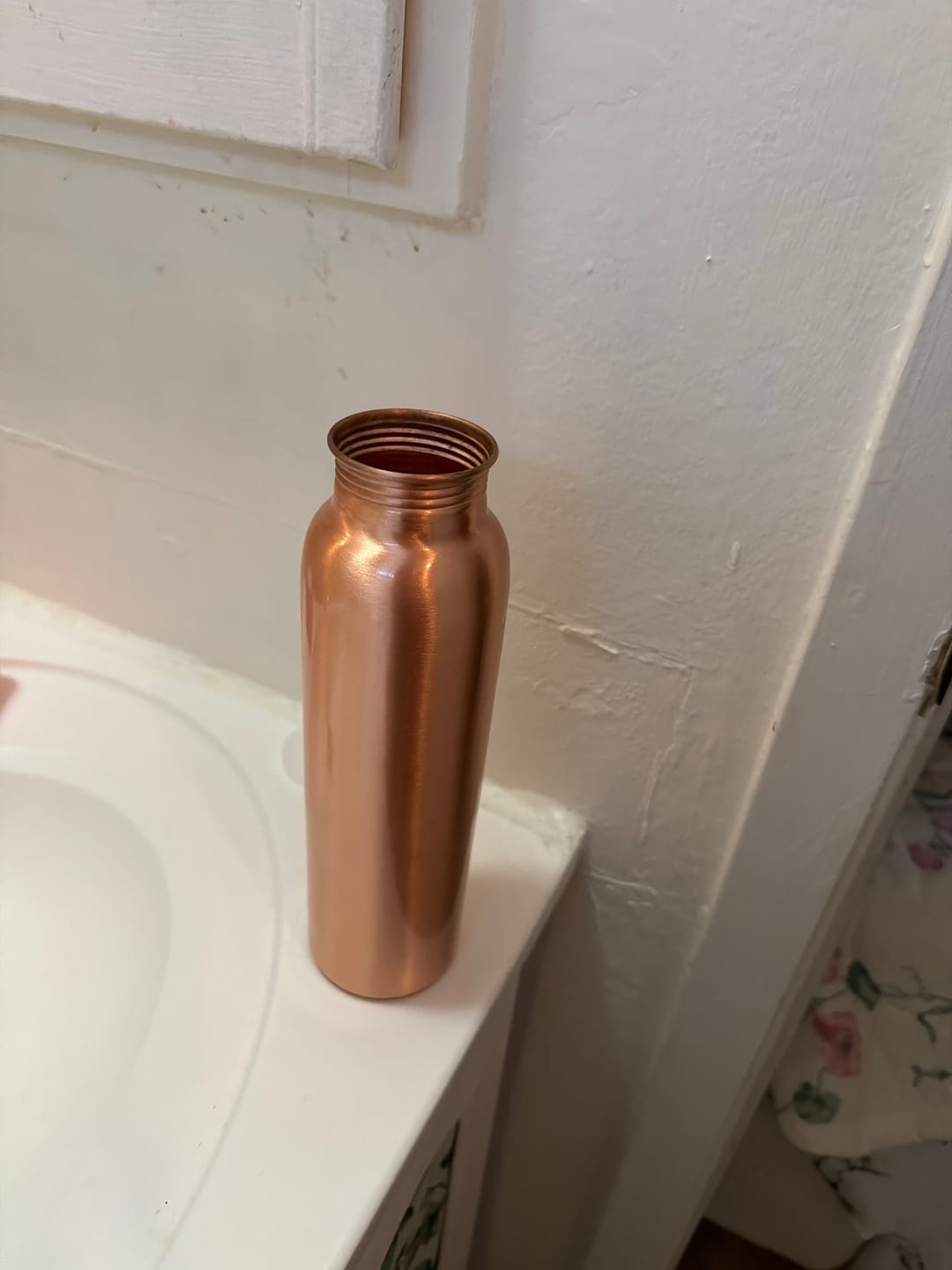Customer photo review of Special Edition Plain Copper Water Bottle | Smooth Matte Finish for Pure Hydration