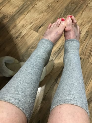 Customer photo review of StepCare Bamboo Foot Sleeve