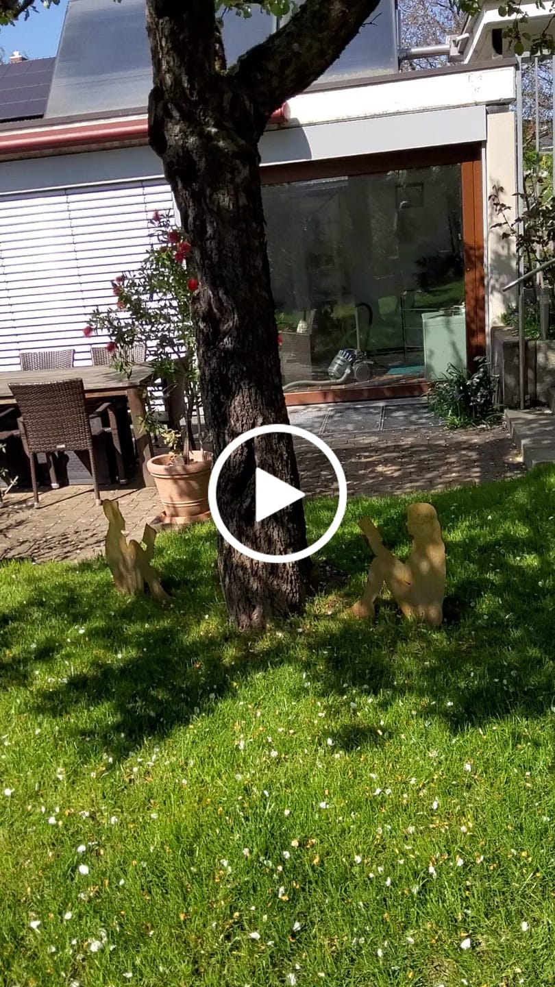 Customer video review of Gartenstecker Lesende Frau
