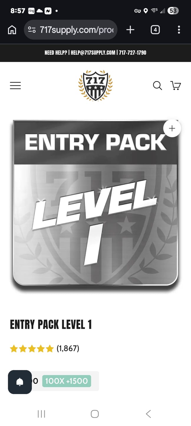 Customer photo review of ENTRY PACK LEVEL 1