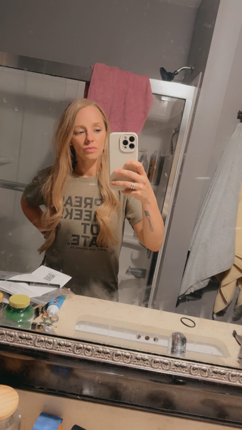 Customer photo review of Beige Blonde Straight DIY Hair Extensions Home Kit