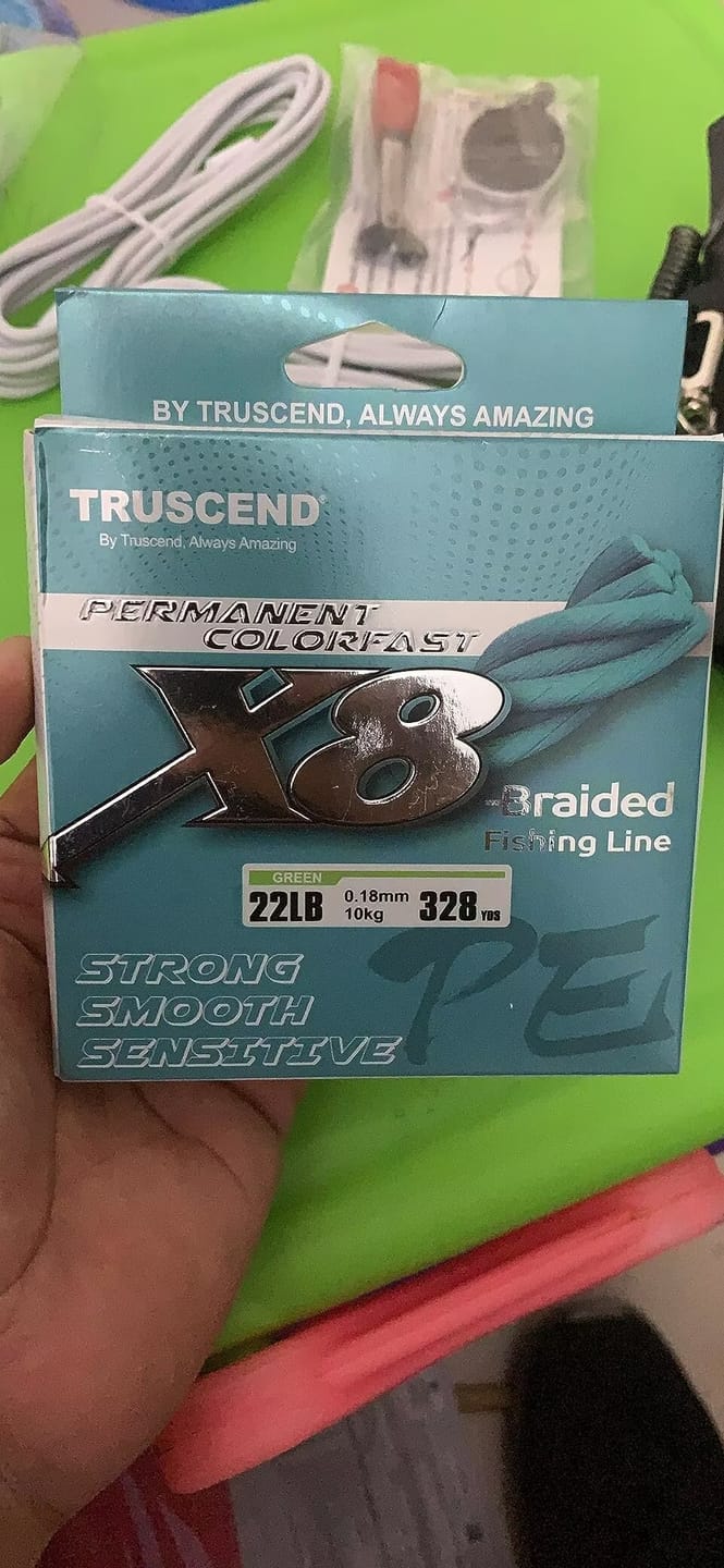 Customer photo review of TRUSCEND X8 Braided Fishing Line, Durable and Valuable PE Braid Line for Professional, More Thinner More Smoother Performance for Casting Well, Must-Have Freshwater Fishing Gear, Fishing Gift for Men [WM]