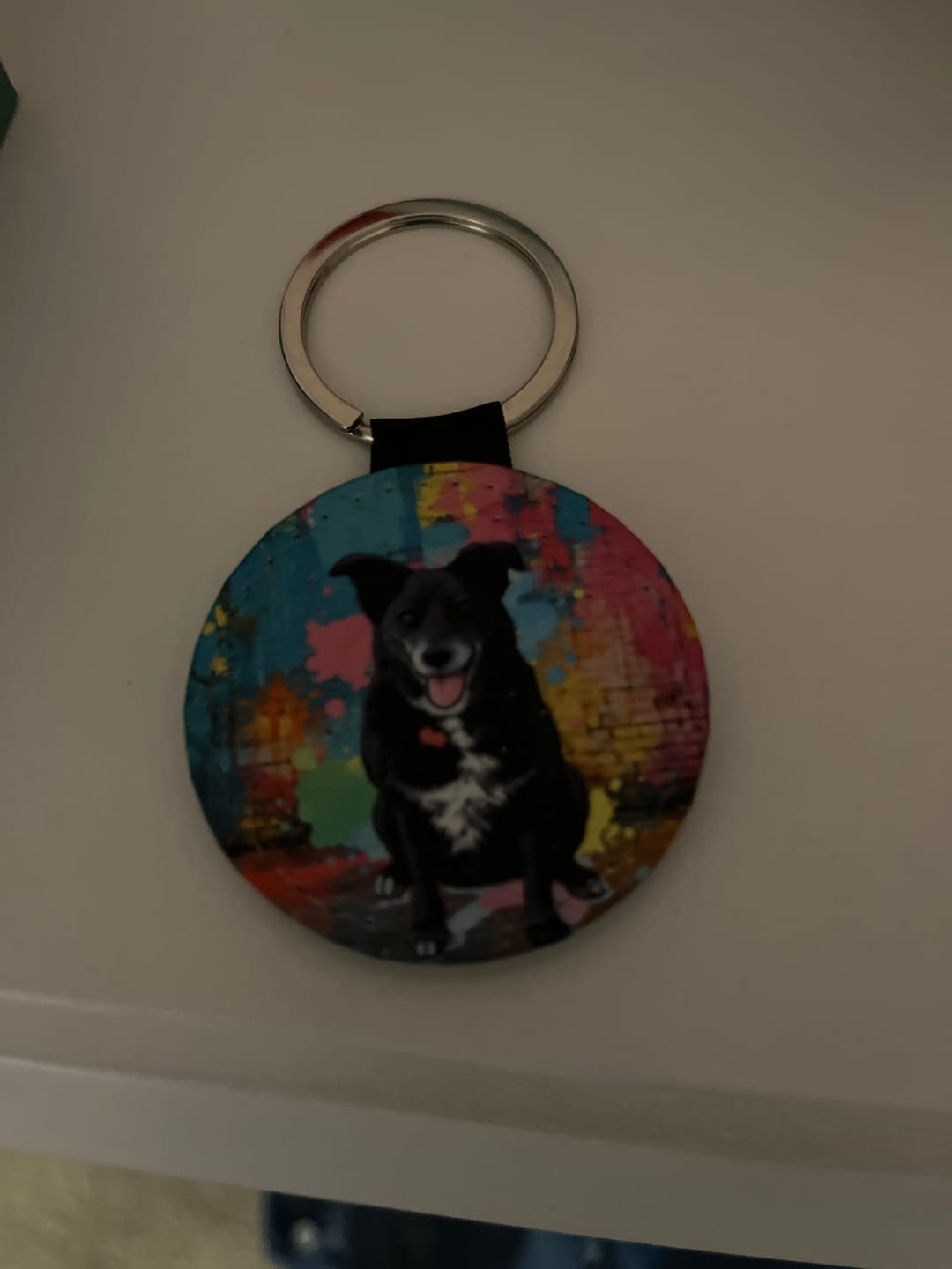 Customer photo review of Streetart - Personalised Keychain