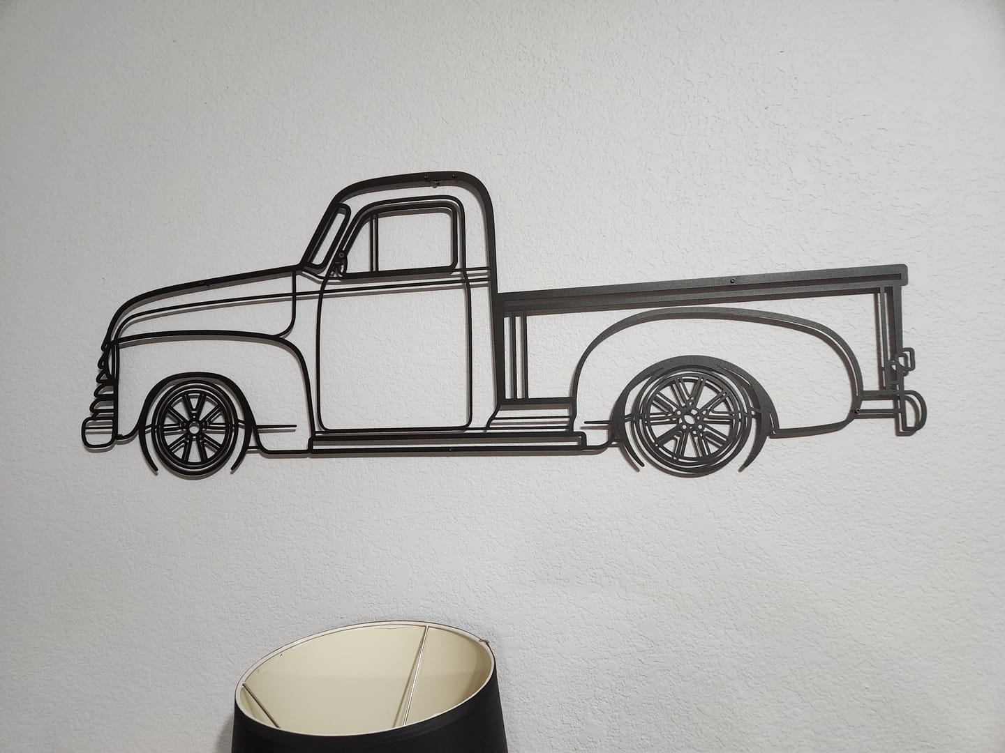 Customer photo review of Your Custom Car Silhouette Metal Wall Art Service