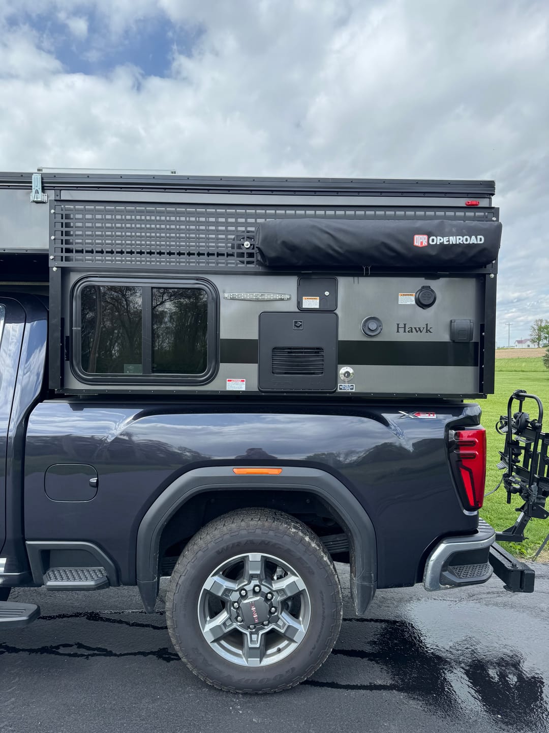 Customer photo review of OPENROAD Quick-Open Overland Shower/Privacy Awning V2