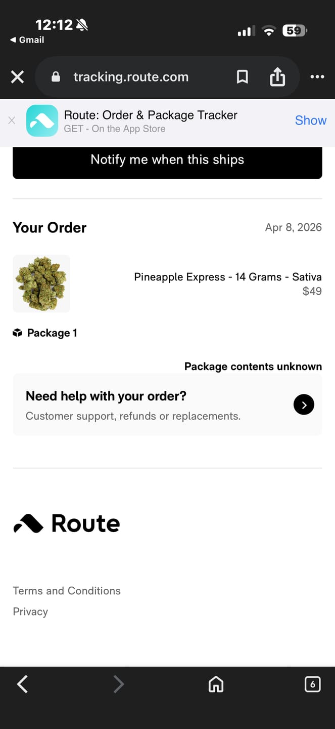 Customer photo review of Pineapple Express - 14 Grams - Sativa