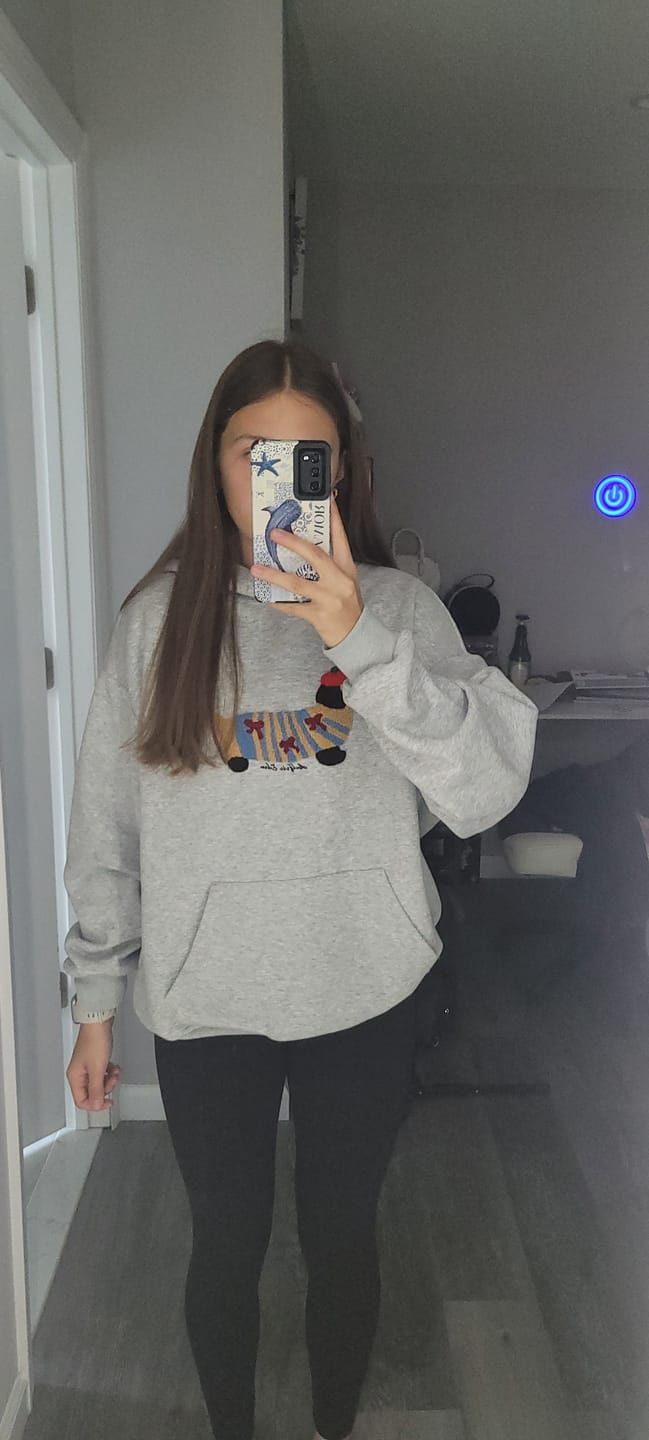 Customer photo review of Aelfric Eden Cartoon Dachshund Hoodie