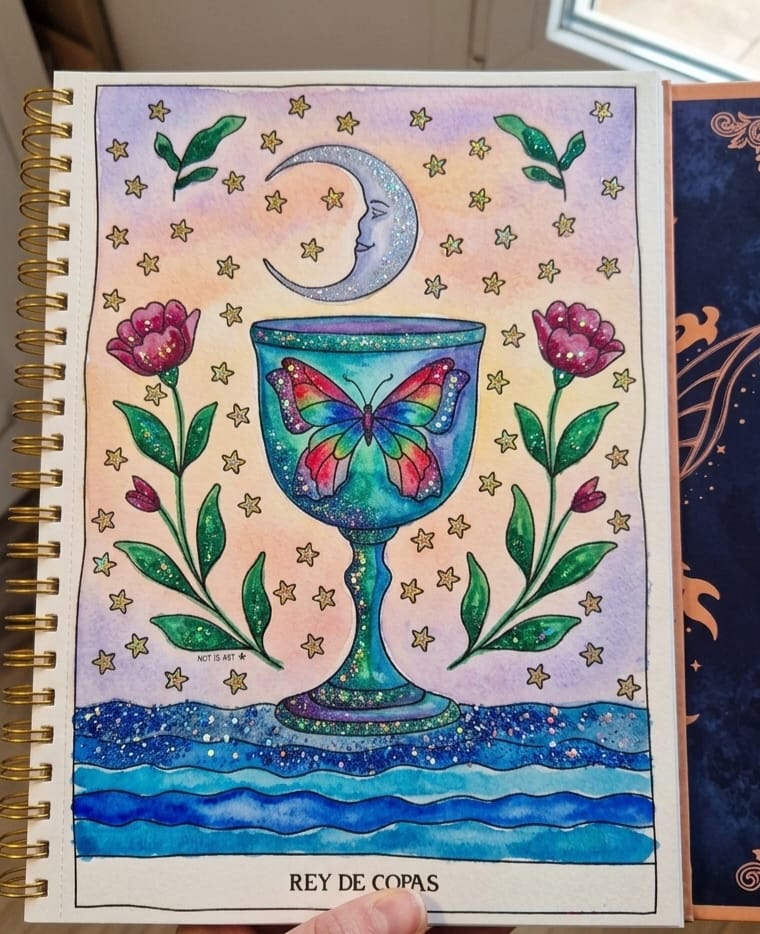 Customer photo review of TAROT PARA COLOREAR: Tomo II - Arcanos menores
