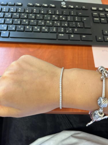 Customer photo review of Emma Crystals Tennis Bracelet