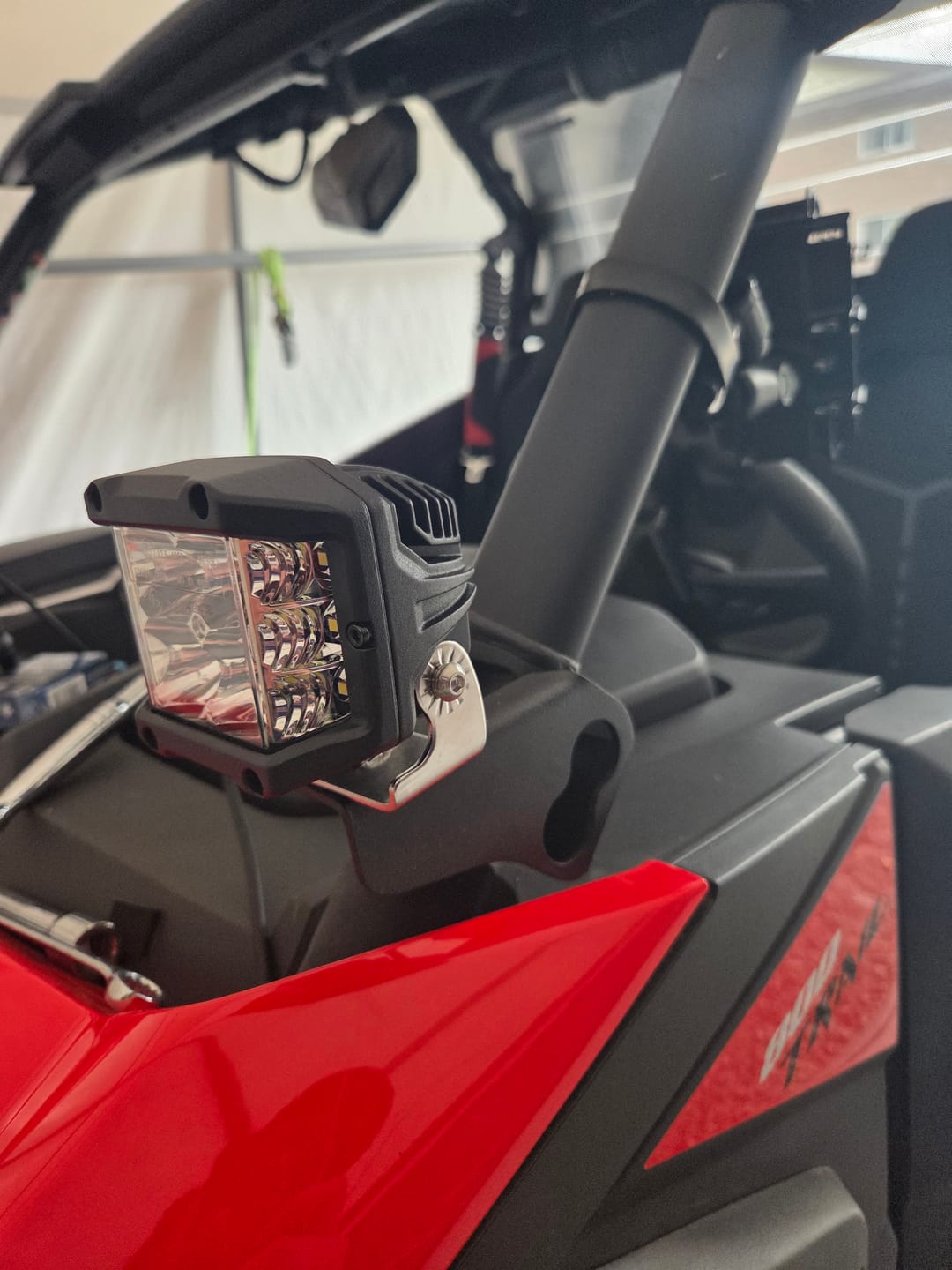 Customer photo review of CFMoto ZForce 800 & 950 Trail/Sport — Front Cube Light Mounting Brackets