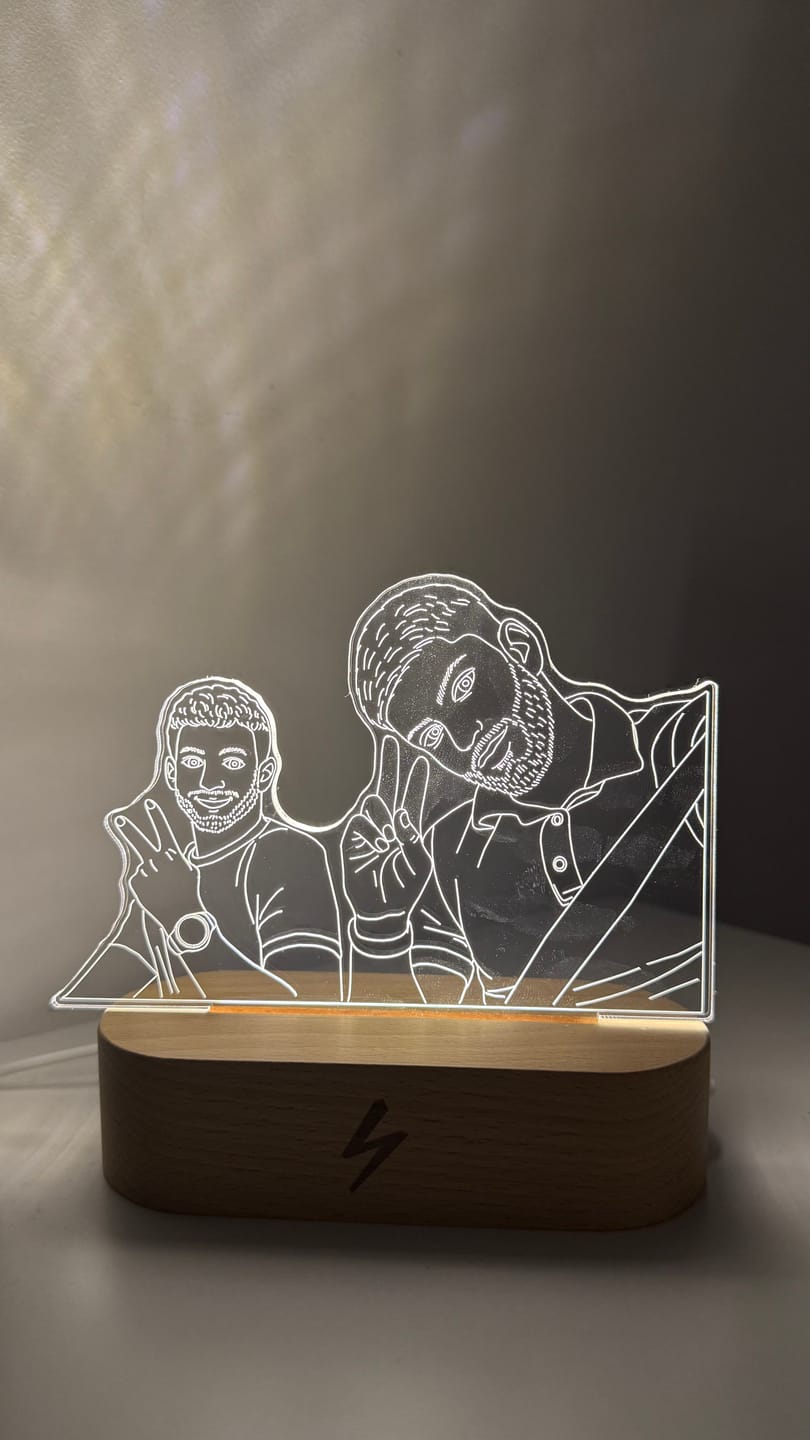 Customer photo review of Custom Photo 3D Lamp