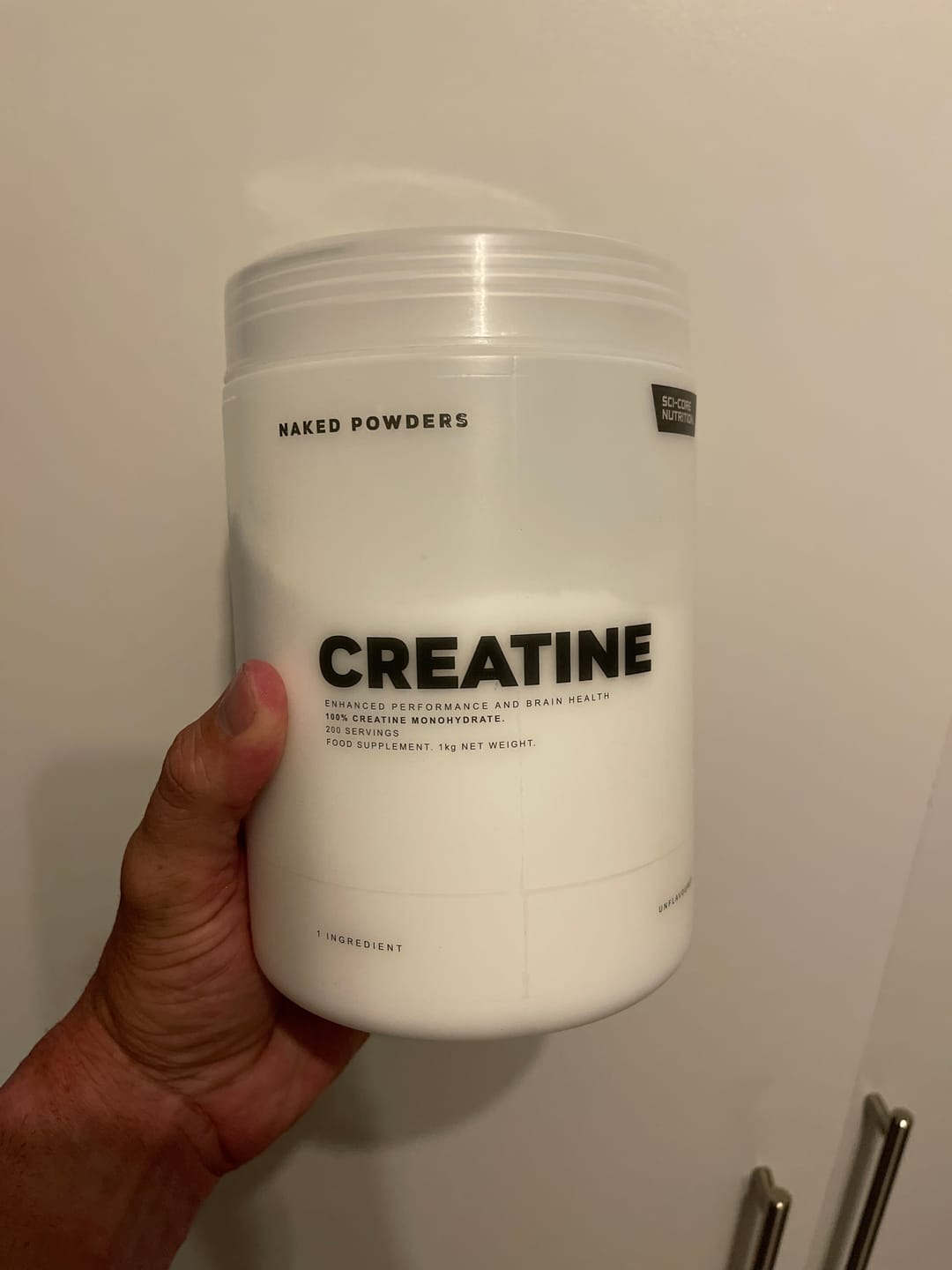 Customer photo review of NAKED CREATINE MONOHYDRATE - 1kg | 200 servings