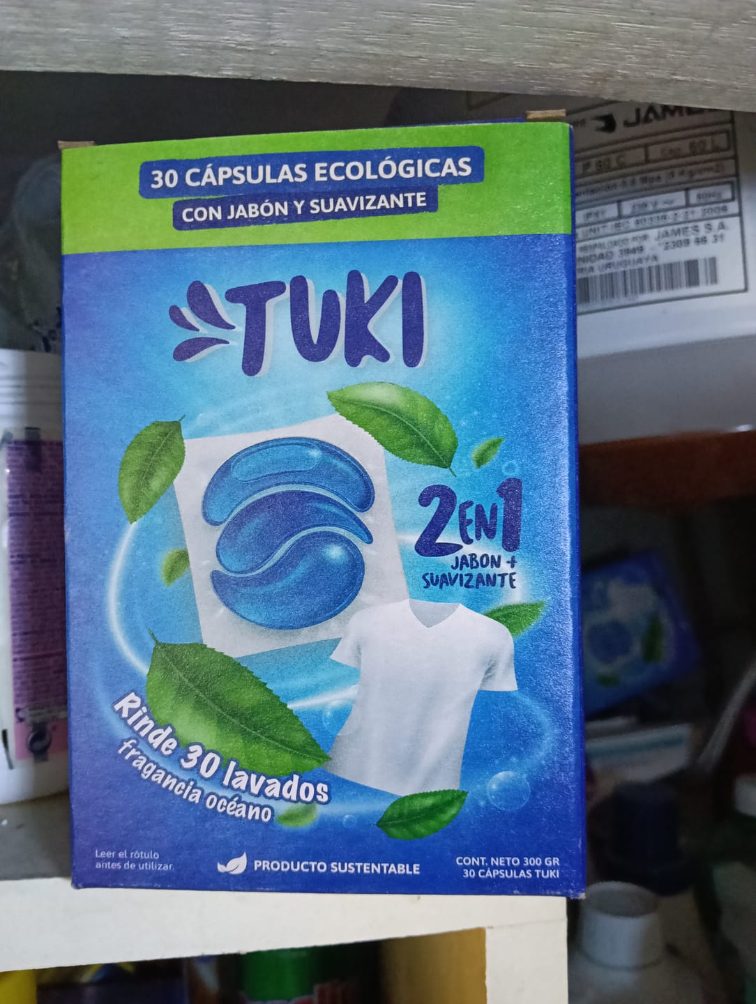 Customer photo review of Capsulas Tuki Ecológicas ♻️ 2en1 con Jabón y Suavizante