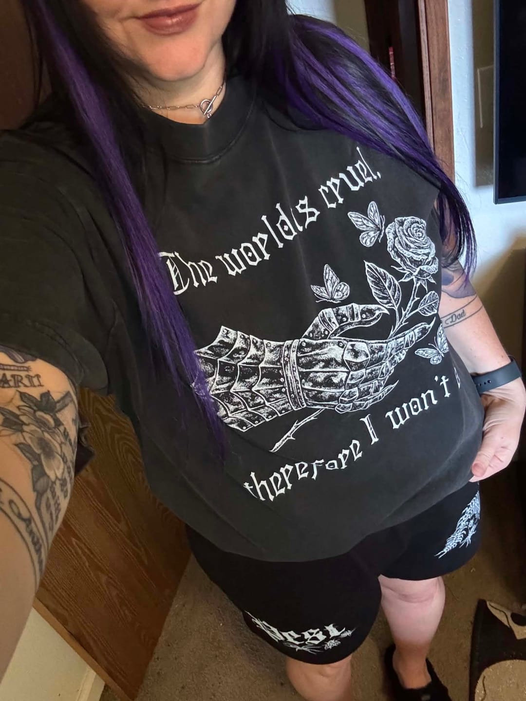 Customer photo review of Cruel World Oversized Tee