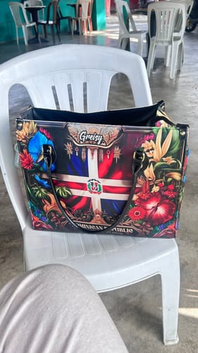 Customer photo review of Dominican Republic It's In My Blood - Personalized Leather Handbag DOM07