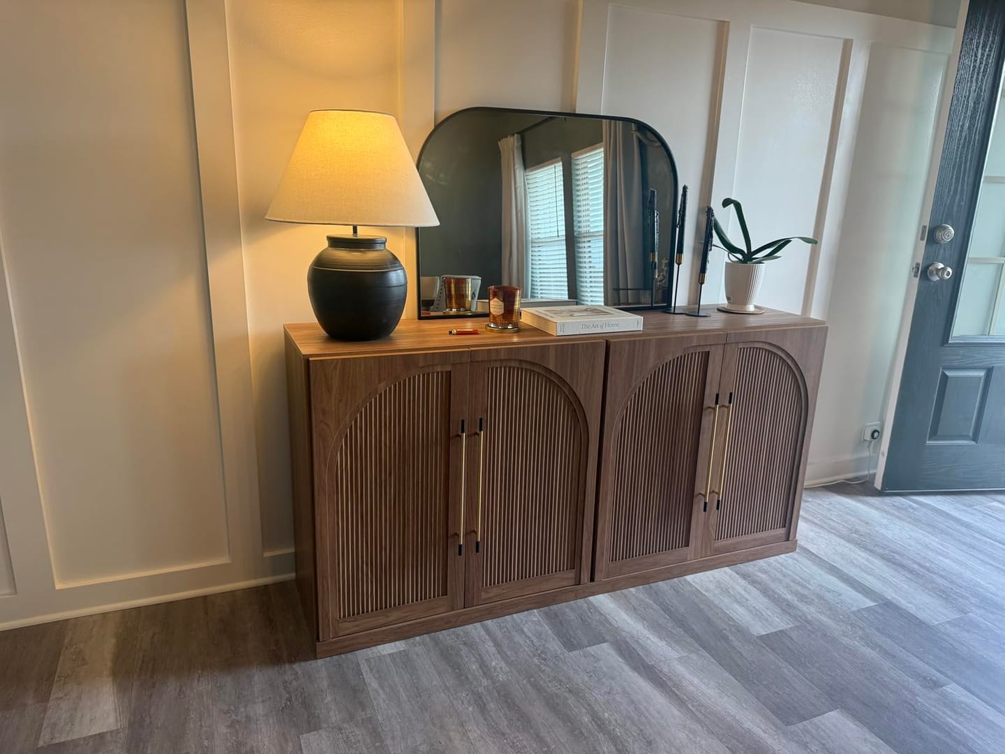 Customer photo review of Jagger 65" Double-Arc Wood Door Sideboard