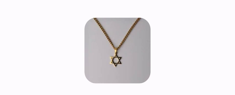 Customer photo review of Israel365 Star of David Necklace